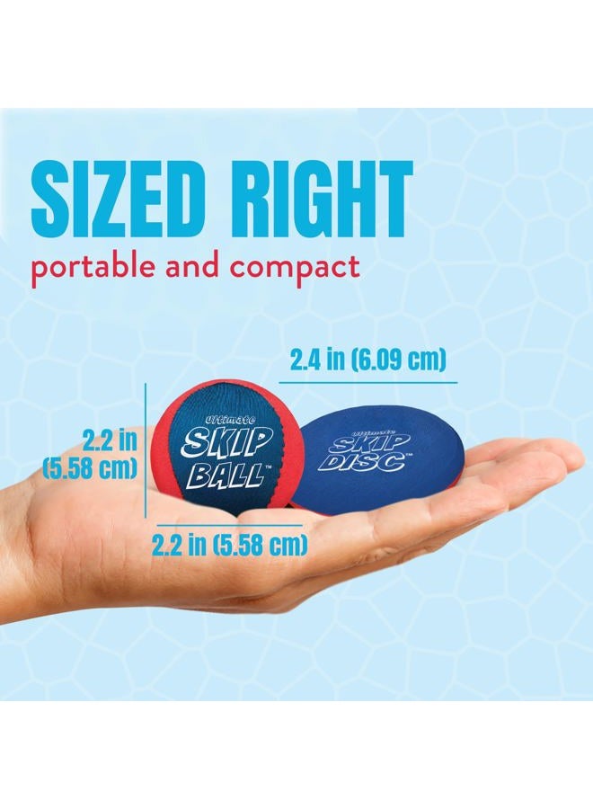 Activ Life The Ultimate Skip Ball: Summer Fun Guaranteed Water Bouncing Ball, A Must-Have Beach, Lake, and Pool Companion for All Ages, Create Memories with Friends & Family, 2pack, Red/Blue - Image 5