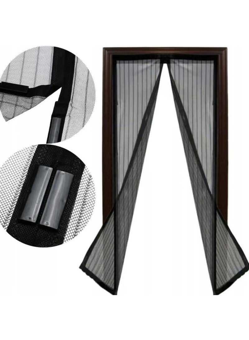 general Striped Non-Woven Anti-Insect Curtain Black - Image 3