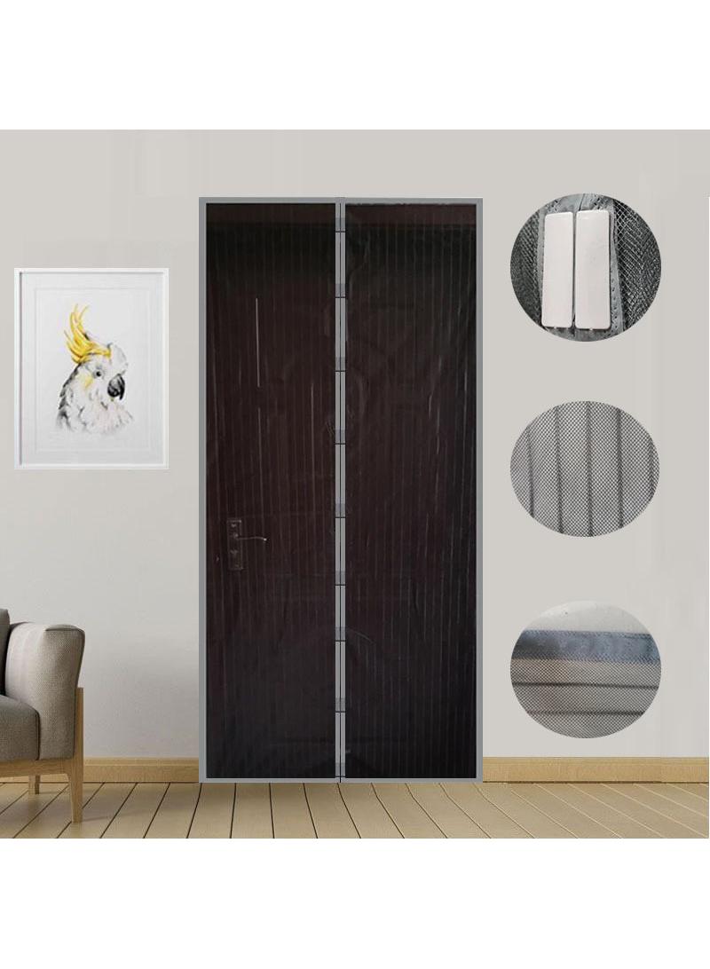 general Striped Non-Woven Anti-Insect Curtain Black - Image 1