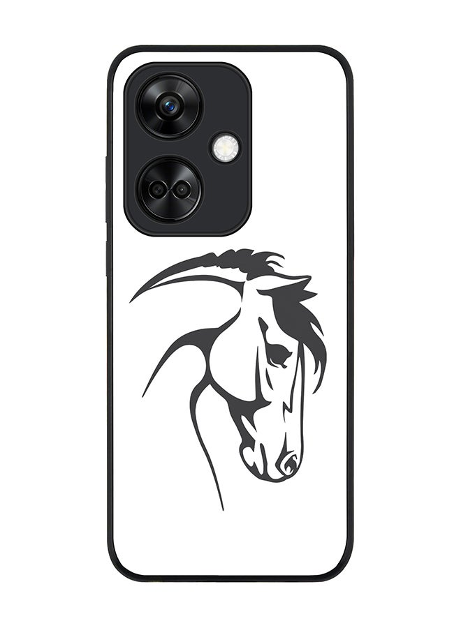 Stylizedd Rugged Black Edge case for OnePlus Nord CE3 Custom Slim fit Flexible Anti Drop Thin Phone Case Cover - ArabStallion - Image 1