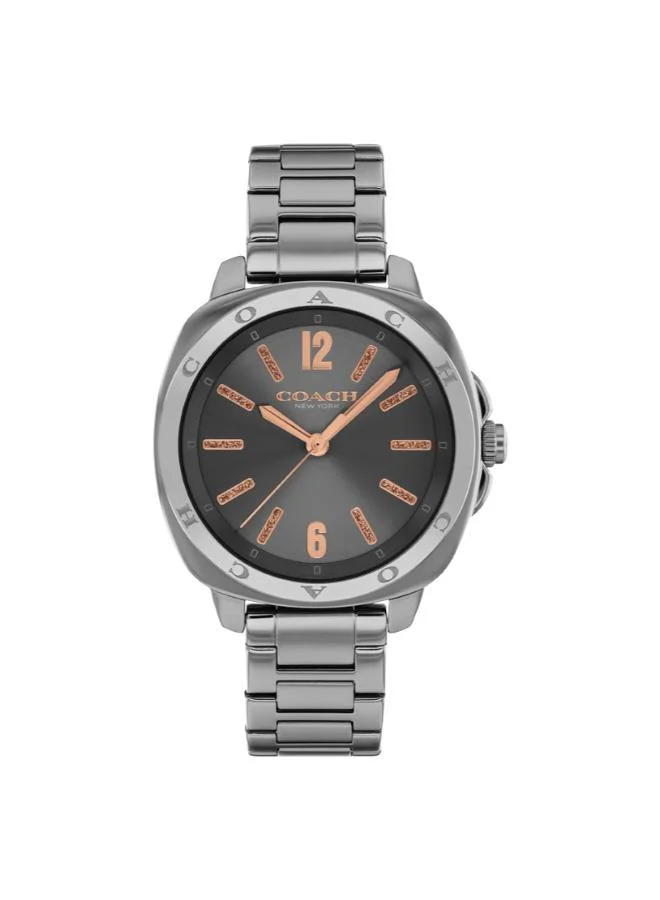 كوتش Kitt Grey-Tone Steel 34mm Watch