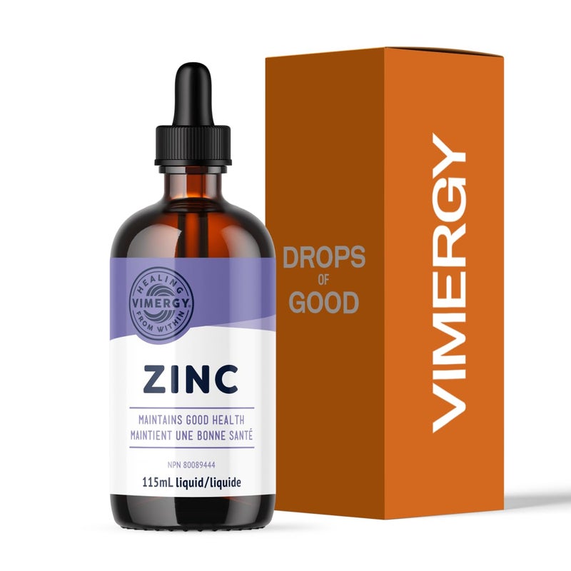 VIMERGY USDA Organic Zinc Supplements for Women & Men (7.5mg Liquid Zinc Per Serving) Fast-Absorbing Immune Support, Promotes Healthy Bones & Skin, Vegan, Up to 57 Servings (115 mL) - Image 1