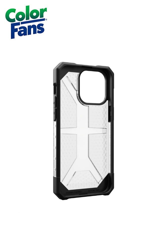 Color Fans iPhone 15 Pro Max Case, Plasma Rugged Lightweight Slim Shockproof Protective Case/Cover, Wireless Charging Compatible - Ice  - Image 3