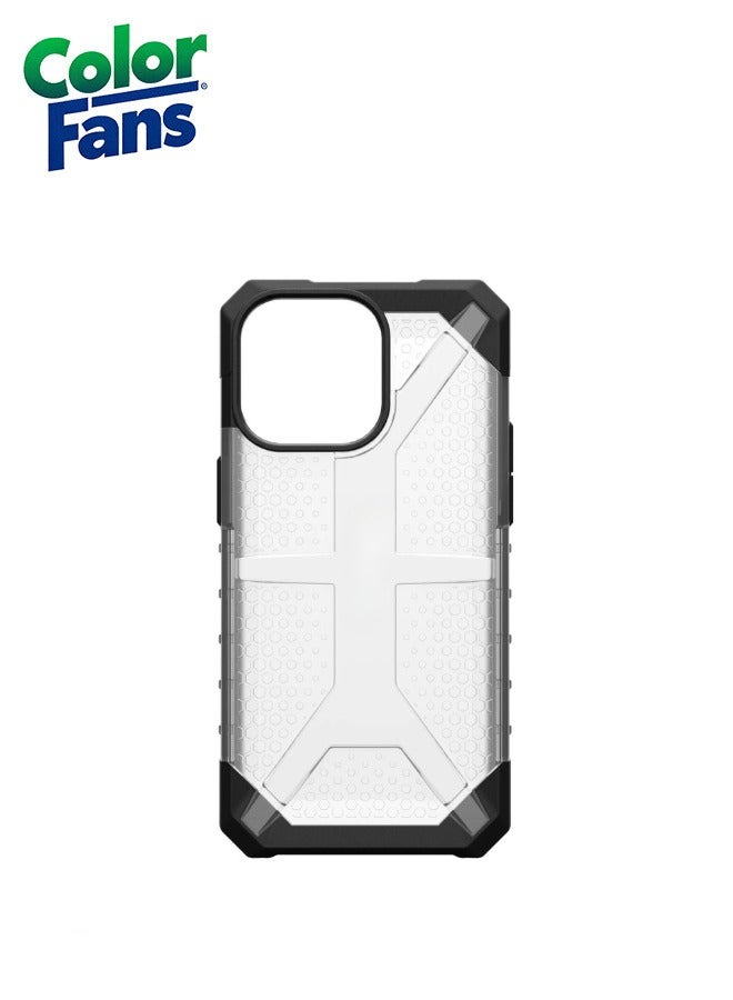 Color Fans iPhone 15 Pro Max Case, Plasma Rugged Lightweight Slim Shockproof Protective Case/Cover, Wireless Charging Compatible - Ice  - Image 4