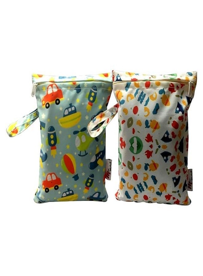 Myfav MY FAV Wet Dry Travel Laundry Bag Pack of 2| Water-Resistant Wet & Dry Pouch | Zipper Bag for Dirty Clothes; Bathing Suits; Gym Wear; Workout; Swimming & Travel Storage - Image 1