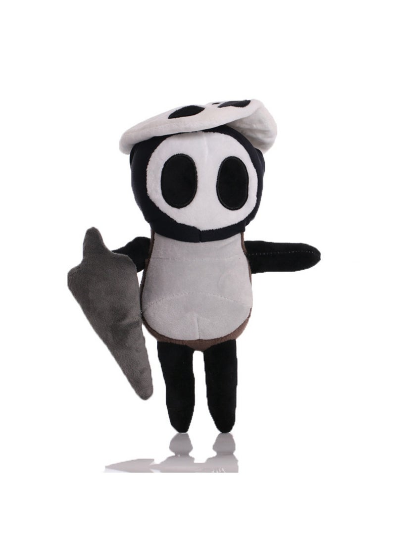 Plush Doll Hollow Knight Silksong Game Toy Cartoon Doll (White Hat Quirrell)  - Image 1