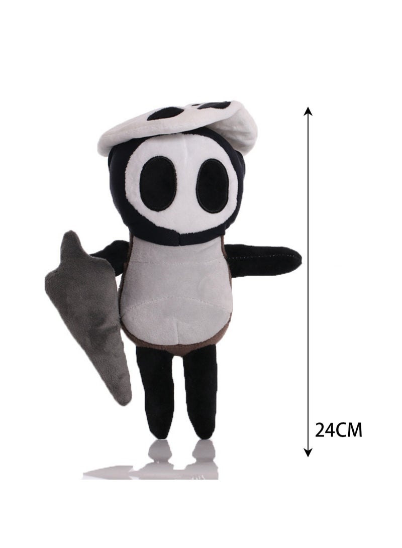 Plush Doll Hollow Knight Silksong Game Toy Cartoon Doll (White Hat Quirrell)  - Image 2