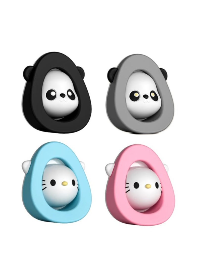 Excefore Door Stopper Wall Protector, 2-in-1 Anti-Skid Anti-Collision Door Stopper for Wall Protection, Animal Silicone Door Stop Wall Protector for Home and Office Pack of 4 - Image 1