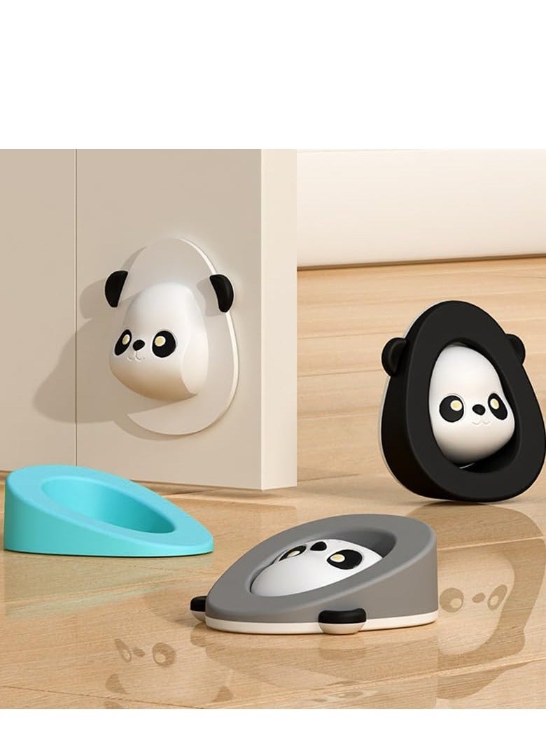 Excefore Door Stopper Wall Protector, 2-in-1 Anti-Skid Anti-Collision Door Stopper for Wall Protection, Animal Silicone Door Stop Wall Protector for Home and Office Pack of 4 - Image 2