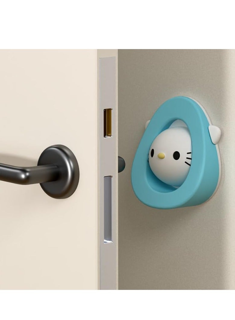 Excefore Door Stopper Wall Protector, 2-in-1 Anti-Skid Anti-Collision Door Stopper for Wall Protection, Animal Silicone Door Stop Wall Protector for Home and Office Pack of 4 - Image 4