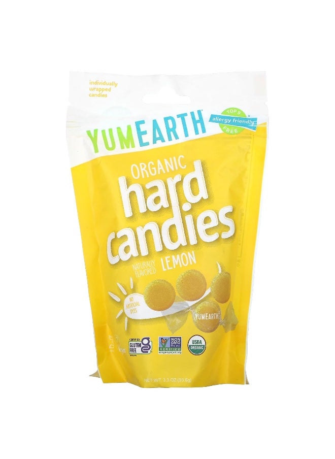 YumEarth YumEarth, Organic Hard Candies, Lemon, 3.3 oz (93.6 g)  - Image 1