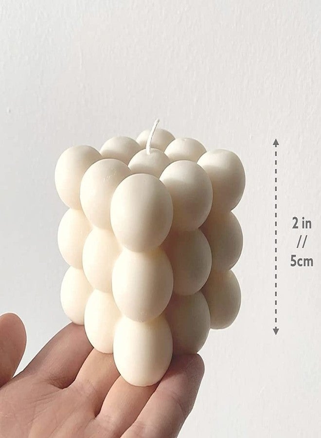 THE UMBRELLA STORE شمعة الفقاعات المصنوعة من شمع الصويا من متجر المظلات، شمعة مكعبة بتسع كرات - Image 4