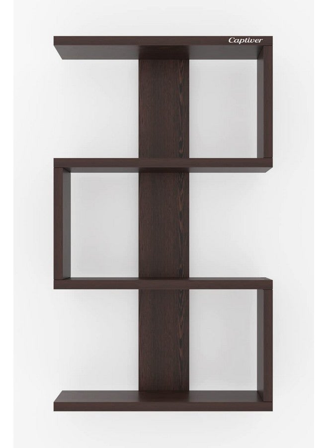 Captiver Engineered Wood Wall Mounted Books Shelf Racks Stand Self Tier 4 Wenge - Image 5