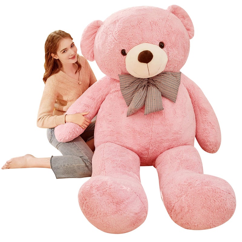 IKASA Giant Teddy Bear Plush Toy Stuffed Animals Pink 70 inches - Image 2
