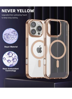 YoYoTech Desert Titanium Clear Cover Compatible for iPhone 16 Pro Max Case 6.9' [Anti-Yellowing] Hard Back Slim Shockproof iPhone 16 Pro Max Desert Titanium Case.  - Image 2