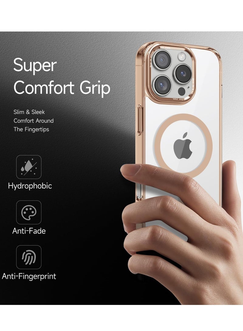 يويو تيك غطاء شفاف من التيتانيوم الصحراوي متوافق مع حافظة iPhone 16 Pro Max مقاس 6.9 بوصة [مضاد للاصفرار] غطاء خلفي صلب نحيف مقاوم للصدمات لهاتف iPhone 16 Pro Max مصنوع من التيتانيوم الصحراوي. - Image 4
