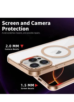 YoYoTech Desert Titanium Clear Cover Compatible for iPhone 16 Pro Max Case 6.9' [Anti-Yellowing] Hard Back Slim Shockproof iPhone 16 Pro Max Desert Titanium Case.  - Image 5