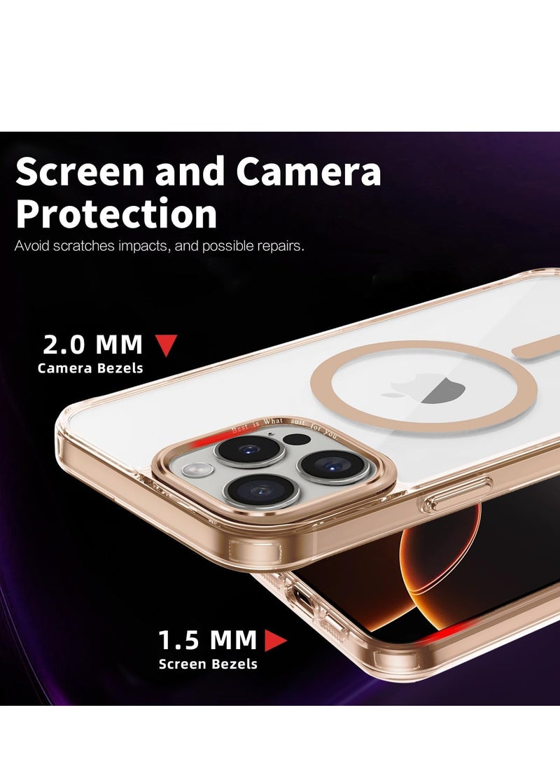 يويو تيك غطاء شفاف من التيتانيوم الصحراوي متوافق مع حافظة iPhone 16 Pro Max مقاس 6.9 بوصة [مضاد للاصفرار] غطاء خلفي صلب نحيف مقاوم للصدمات لهاتف iPhone 16 Pro Max مصنوع من التيتانيوم الصحراوي. - Image 5