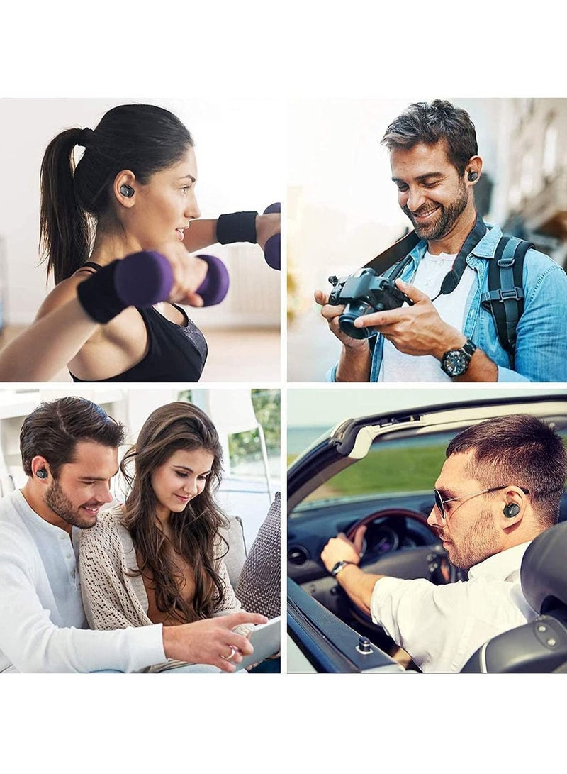 Wireless Earbuds Bluetooth Earphones Wireless Headphones with Upgraded Microphone CVC 8.0 Noise Reduction EarBuds 24 Hrs Cyclic Playtime Headphones