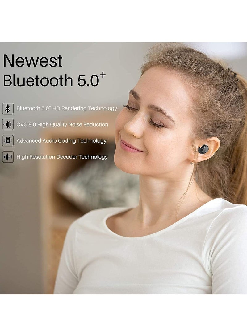Wireless Earbuds Bluetooth Earphones Wireless Headphones with Upgraded Microphone CVC 8.0 Noise Reduction EarBuds 24 Hrs Cyclic Playtime Headphones  - Image 2
