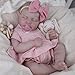 EKOKIZ Realistic Baby Doll 20Inch Reborn Baby Doll Girls Soft Cloth Body Newborn Dolls That Look Real Lovely Pretty Lifelike Doll with Pink Dress and Toy Accessories for Kids Age 3 - Image 2