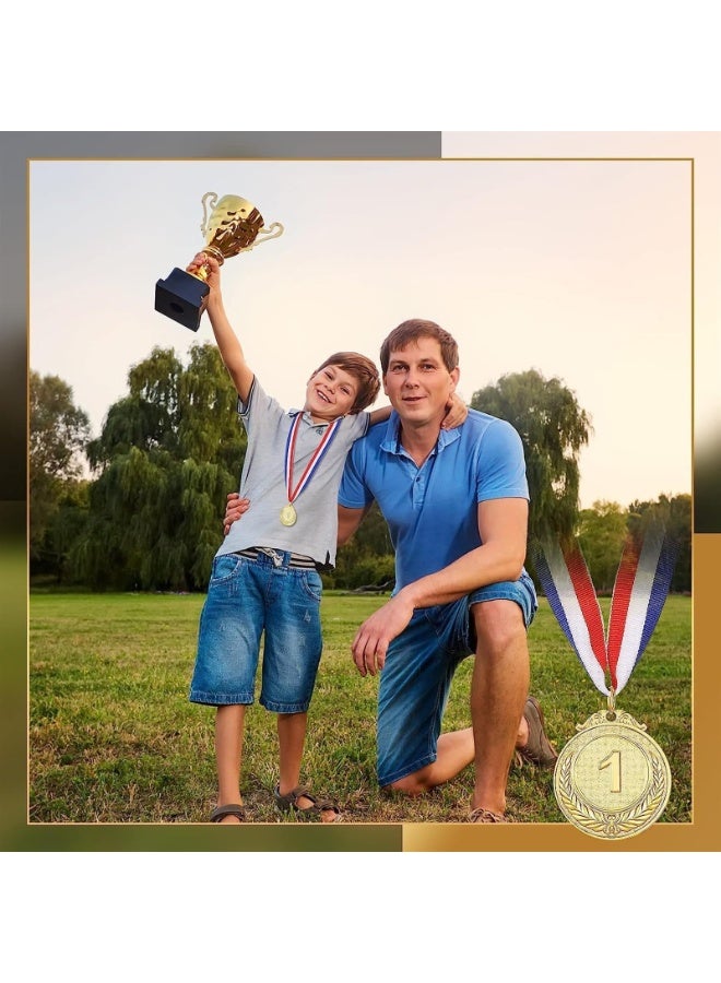 63 PCS Gold Silver Bronze Award Medals, Metal Winner Award Medals with Neck Ribbon, 1st 2nd 3rd Prize Medals for Kids, Adults, Competitions, Sports, Spelling Bees, Olympic Style - Image 5