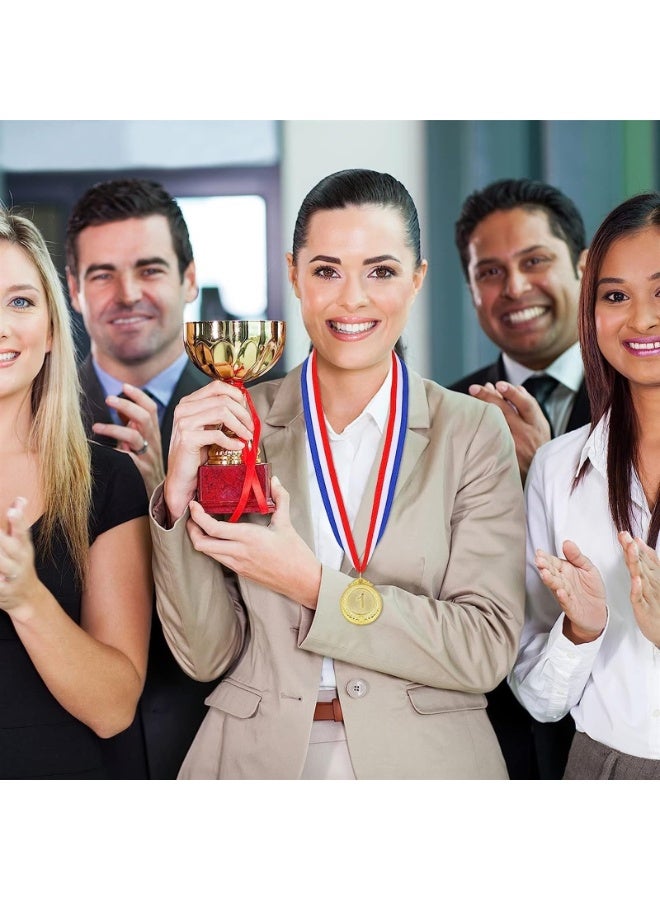 63 PCS Gold Silver Bronze Award Medals, Metal Winner Award Medals with Neck Ribbon, 1st 2nd 3rd Prize Medals for Kids, Adults, Competitions, Sports, Spelling Bees, Olympic Style - Image 4