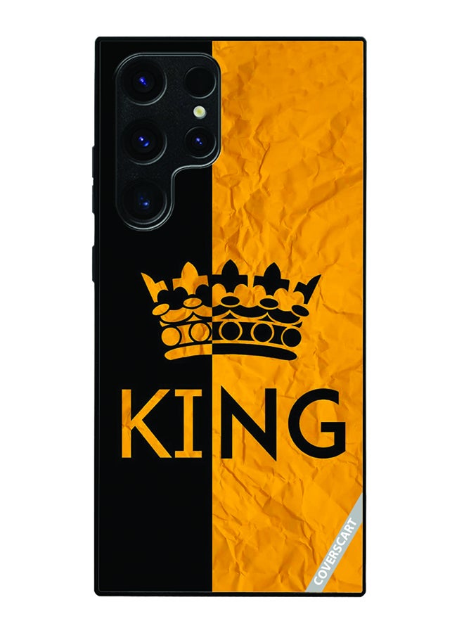 COVERSCART Protective Case Cover For Samsung Galaxy S25 Ultra King Design Black