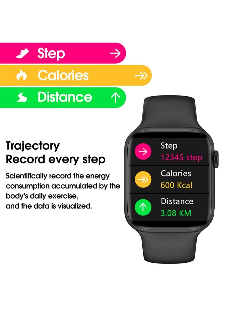 FlashHawk Series 7 1.9 inch Smart Watch with HD IPS Full Touch Screen W17 Black  - Image 2
