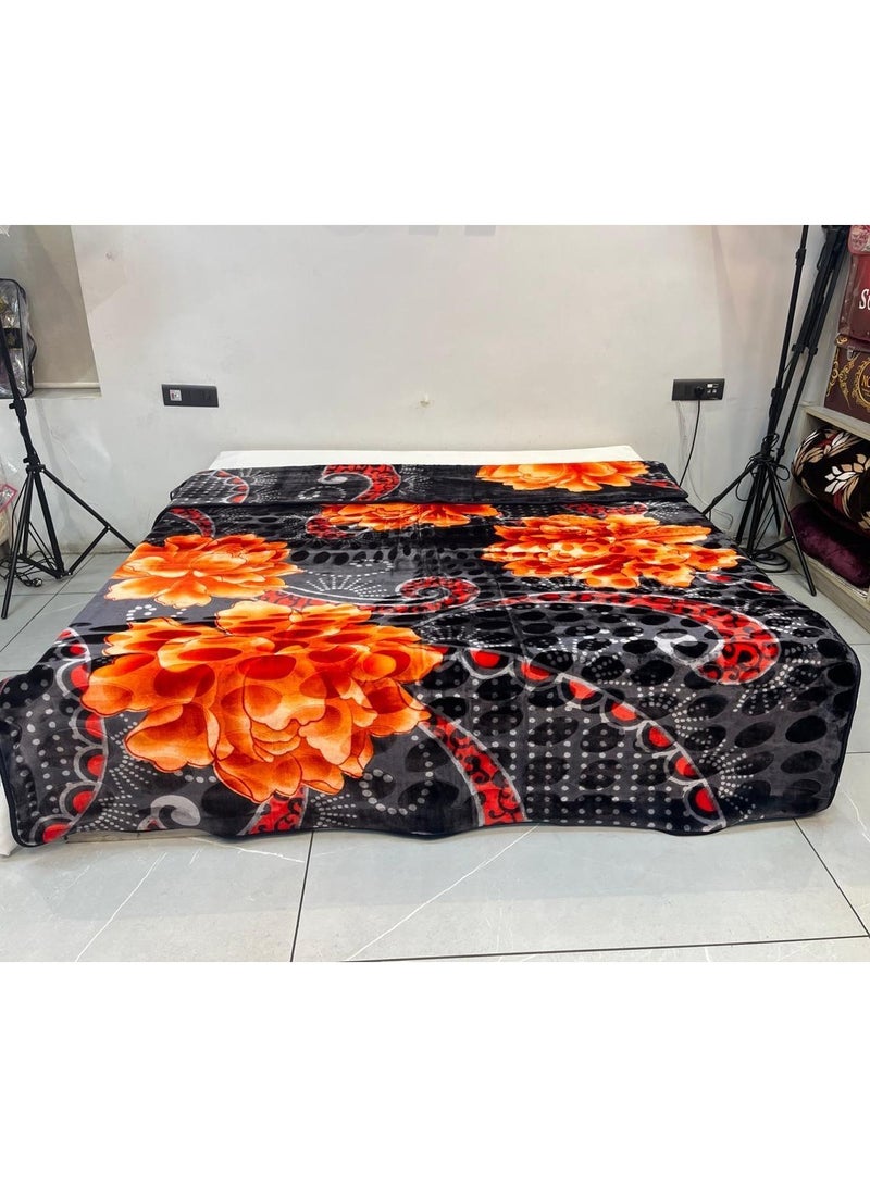 بطانية فاخرة ناعمة – بطانية فخمة مطبوعة، 200x240 سم، بطانية دافئة ومريحة للسرير، الأريكة، غرفة المعيشة، فليس مزخرف، هدية مثالية. 