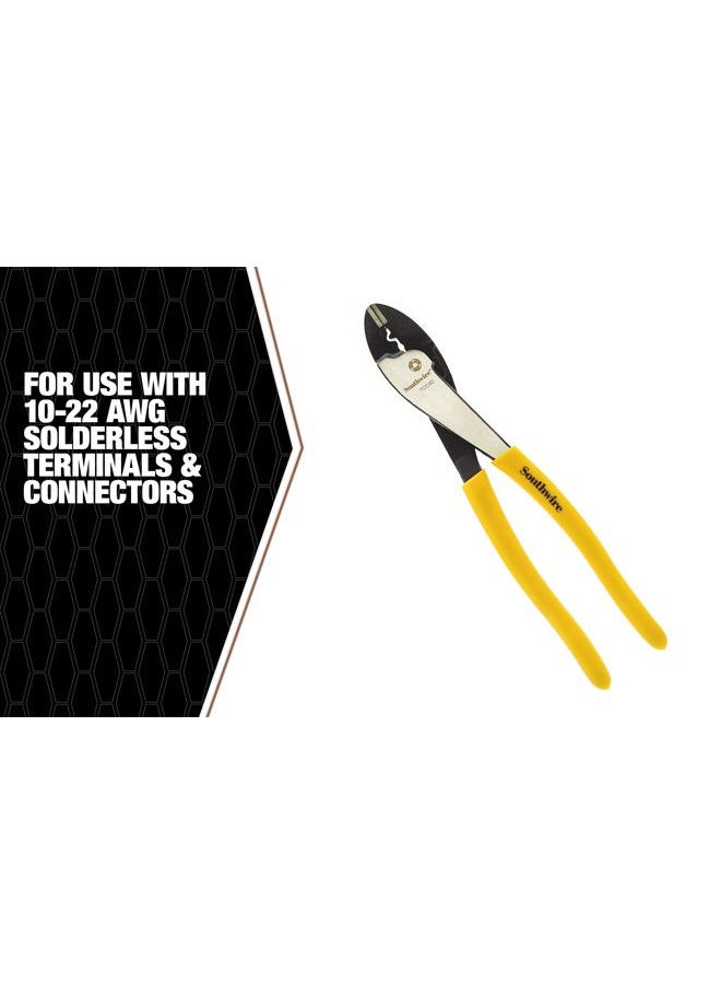 Southwire Tools & Equipment TCC9D 9-Inch Terminal Crimper/Cutter with Dipped Handles - Image 4