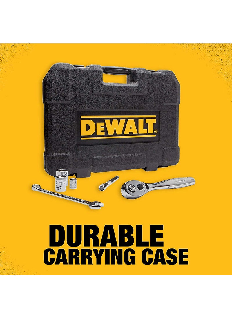 DEWALT DEWALT Mechanics Tool Set SAE and Metric 12 14 38 Drive Sizes 192Piece DWMT75049  - Image 4