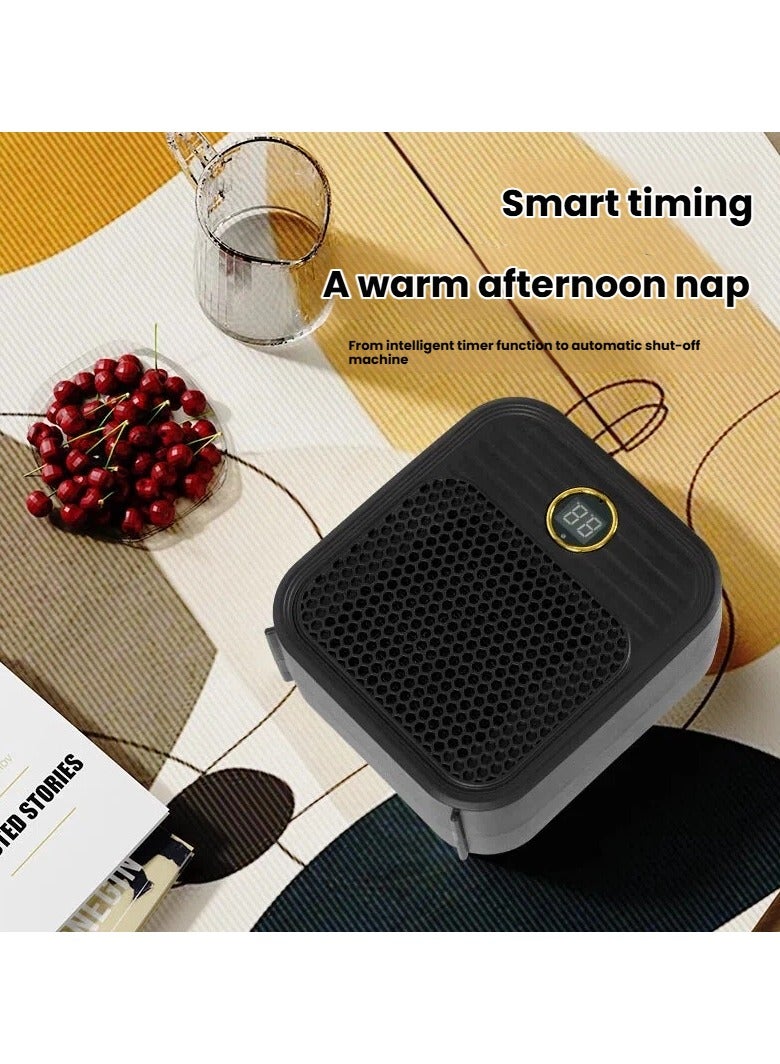 عام مدفأة سيراميك صغيرة للحائط - مدفأة مدمجة للمنازل والغرف الداخلية، هادئة وموفرة للطاقة، مدفأة كهربائية محمولة - Image 2