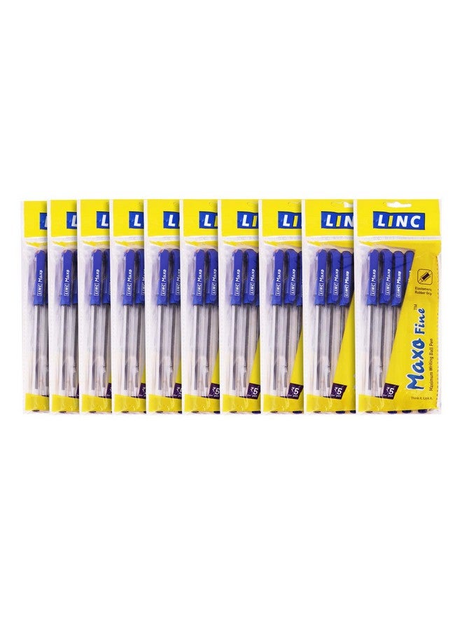 Linc Maxo Fine 0.7 mm Ball Pen | Blue Ink | Pack of 50 - Image 1