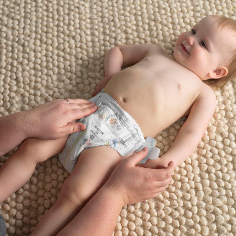 HUGGIES حفاضات هاجيز ليتل سنجلرز بلس مقاس 1 (192 قطعة) - Image 5