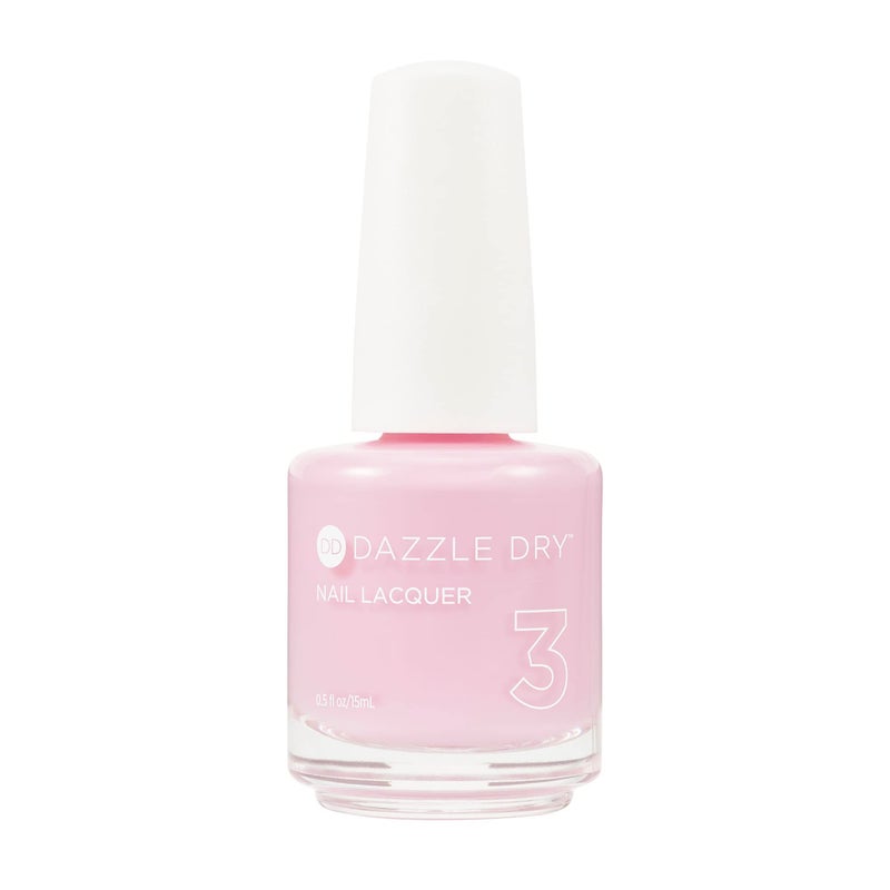 Dazzle Dry Nail Lacquer Step 3  Soft Caress  A cool peony pink Full coverage cream 05 fl oz
