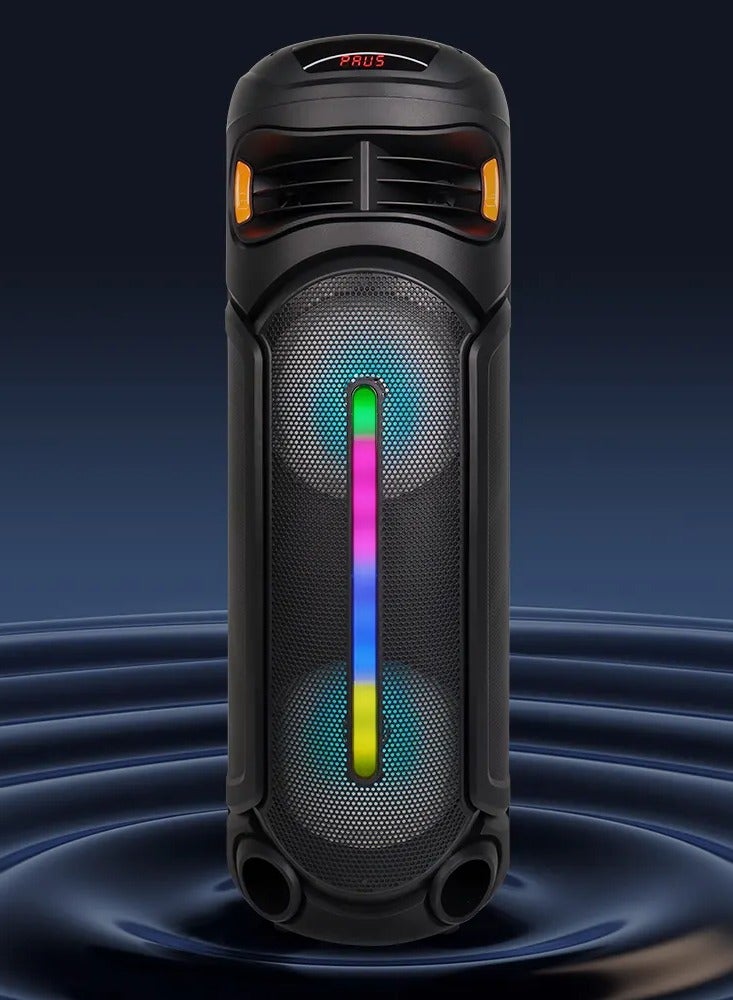 singe Speaker Bluetooth Technology Karaoke Microphones With Sound Effects, Contains FM Radio, TF Memory Input, USB Input, AUX Input - Image 5