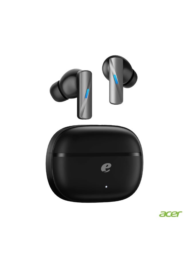 Acer True Wireless Earbuds, Active Noise Cancellation (ANC), Bluetooth 5.4, 24-Hour Playtime, ENC Clear Calls, IPX4 Sweatproof, Gaming & Sports Headphones - Black black - Image 1
