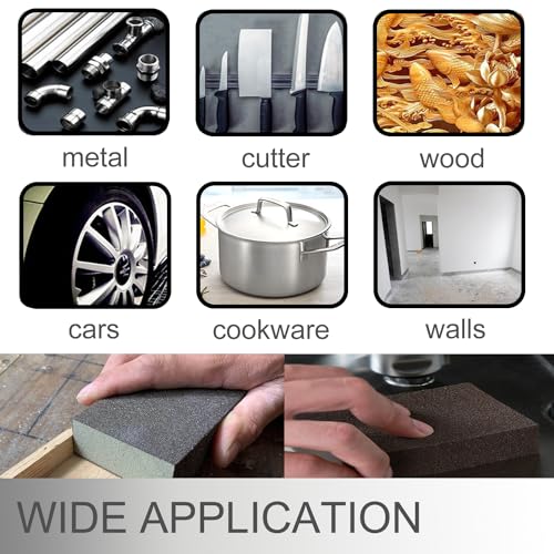 Tanbupu 12Pcs Sanding Sponge 220 Grit Fine Sanding Blocks for Drywall Metal Wood Washable and Reusable - Image 5