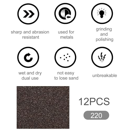 Tanbupu 12Pcs Sanding Sponge 220 Grit Fine Sanding Blocks for Drywall Metal Wood Washable and Reusable - Image 2