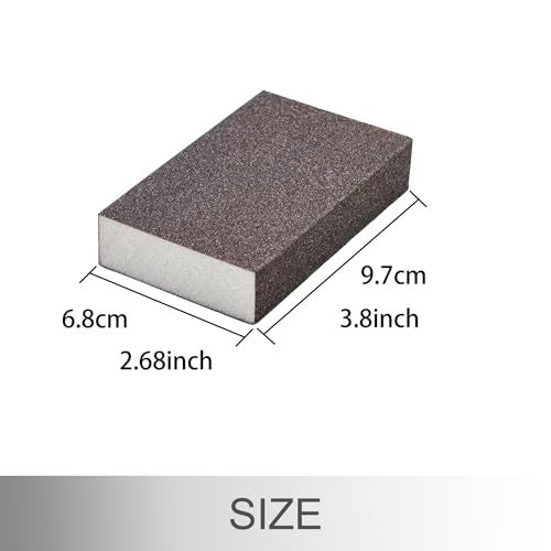 Tanbupu 12Pcs Sanding Sponge 220 Grit Fine Sanding Blocks for Drywall Metal Wood Washable and Reusable - Image 3