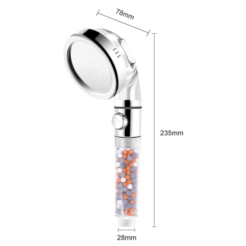 WaterCharm Filtered Handheld Shower Head with ONOff Switch High Pressure 3 Spray Setting Showerhead Filter for Hard WaterDry Skin and Hair - Image 2