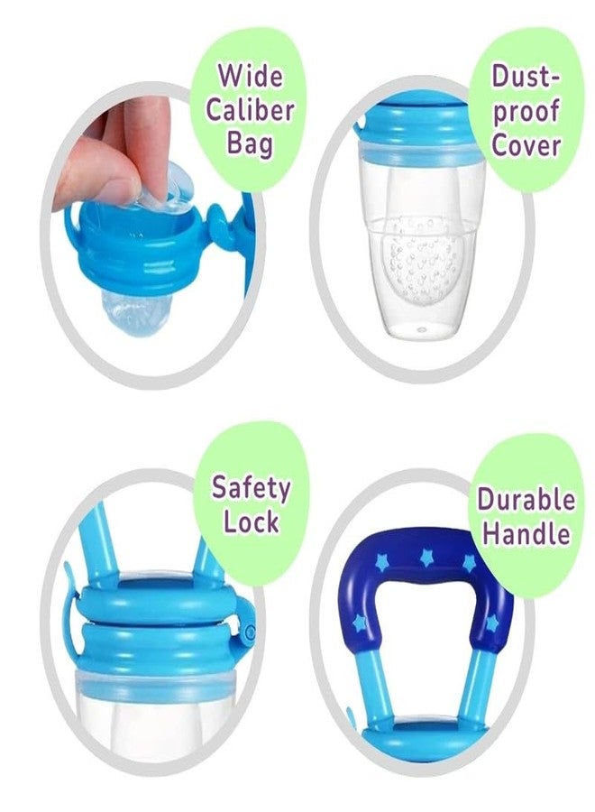 Progeny Silicone Fruit/Food Nibbler | Soft Teether for Baby with Extra Mesh | for Infants (Pack of 2) - Image 2