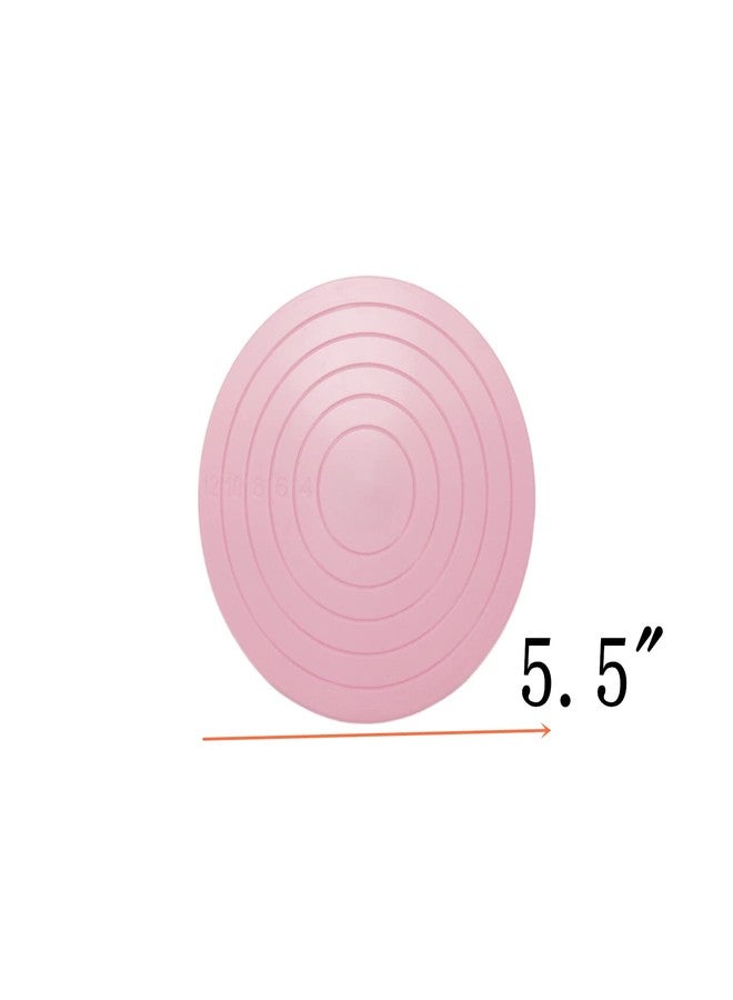 Tsnamay 2Pcs Cake Decorating Turntable,5.5inch Rotating Turntable, Turns Smoothly Revolving Cake Stand Decorating Baking Tools Accessories Supplies for Cookies Cupcake,Pink - Image 2