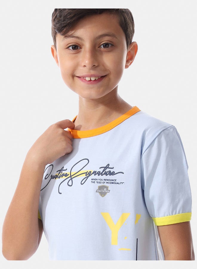 DIADORA Boys Printed Cotton T-Shirt - Image 4