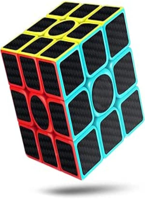 Joyzzz Rubixs Cube, 3x3 Speed Cube, Rubix Cube for Kids, Rubiks Cube Smooth Turning, Carbon Fiber Rubiks Cube, Fast Magic Cube, Brain Teaser Magic Cube Puzzles for Adults and Kids Ages 8 and Up