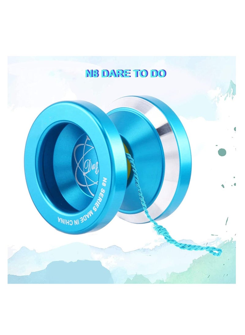 SYOSI - Yoyo N8, Unresponsive Yoyo N8 Toy, Professional Yoyo Aluminum Metal Yoyo Spin Yoyo for Kids Advanced Yoyo Players + Yoyo Glove + Yoyo Bag + 5 Yoyo Strings - Image 1