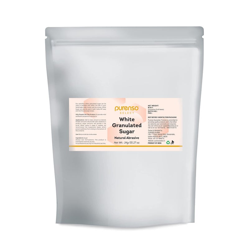 Purenso Select - White Granulated Sugar, 1Kg Exfoliants and Scrubs - Image 5