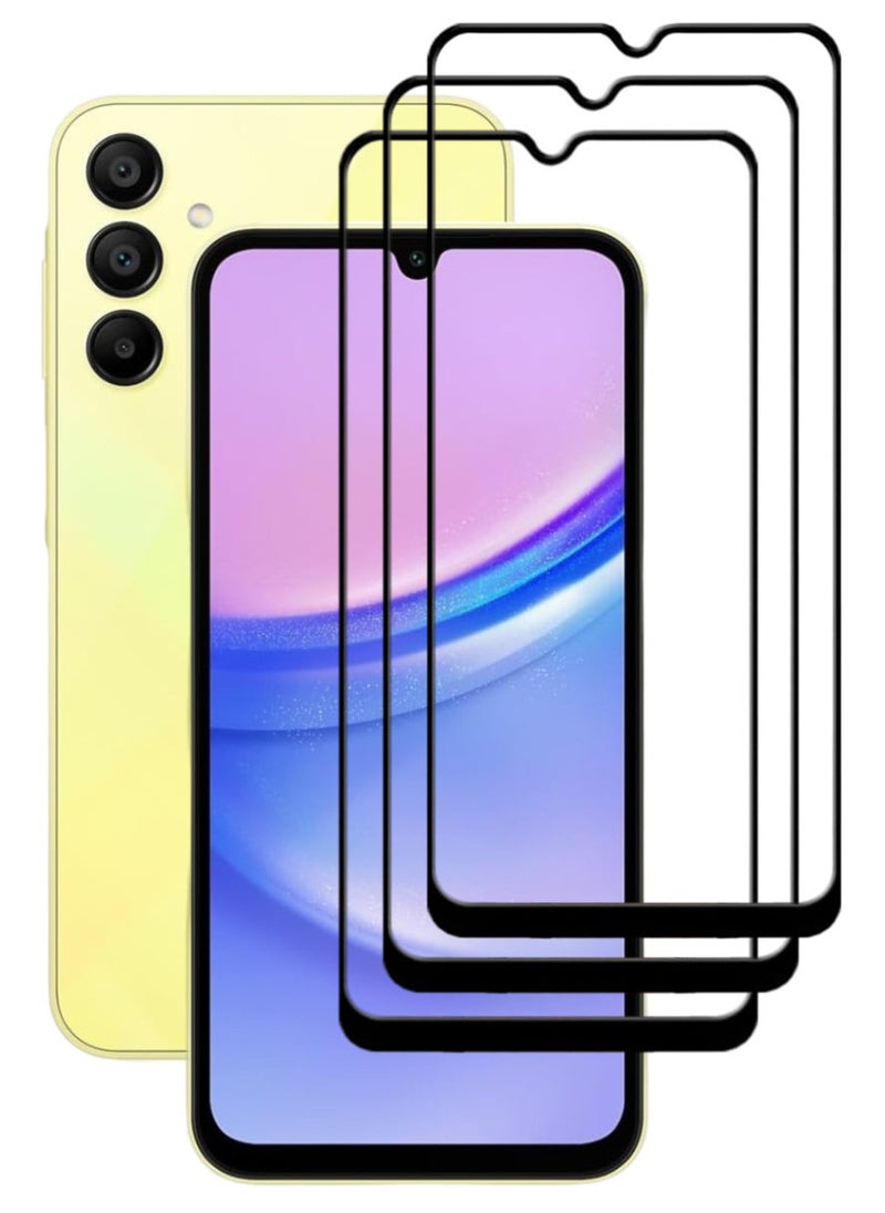 ACLIX 3 Pieces Antistatic ESD Dustproof Premium Quality High Definition Tempered Glass Screen Protector Designed For Samsung Galaxy A15 - Image 1