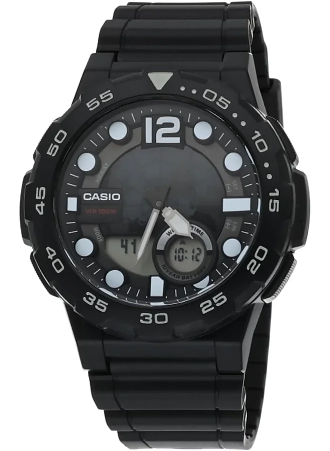 CASIO Casio Men's Watch - AEQ-100W-1BVDF Black Dial, Black Band